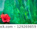 Color background and hibiscus 129269859