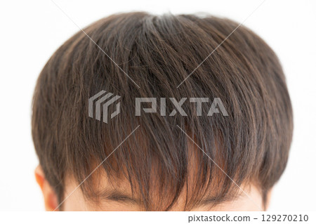 Primary school boy's head 129270210