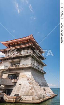 Shiga Prefectural Lake Biwa Cultural Center, located on the shores of Lake Biwa, Otsu City, Shiga Prefecture 129270319