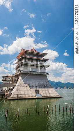 Shiga Prefectural Lake Biwa Cultural Center, located on the shores of Lake Biwa, Otsu City, Shiga Prefecture Shiga Prefectural Lake Biwa Cultural Center, located on the shores of Lake Biwa, Otsu City, Shiga Prefecture 129270321