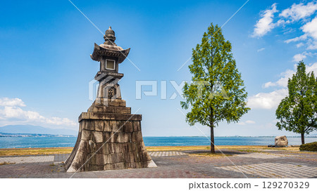 Lake Biwa Nagisa Park, Ishibazu Night Lights, Otsu City, Shiga Prefecture 129270329