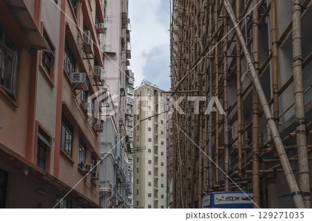 Aug 3 2025 the Urban Apartment Building Exterior with Numerous Windows 129271035