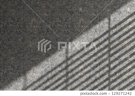 Shadow Texture on Concrete Wall with Sunlight. Minimal Abstract Background. 3d rendering. Shadow Texture on Concrete Wall with Sunlight. Minimal Abstract Background. 3d rendering. 129271242