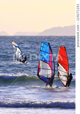 Surfing at Fukuma Beach 129271281