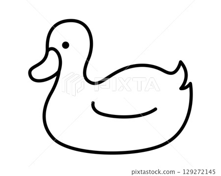 Simple duck icon Simple duck icon 129272145