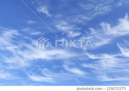 White clouds in blue sky White clouds in blue sky 129272275