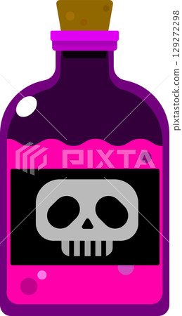 毒藥瓶的插圖 129272298