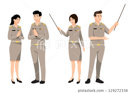 Thai teacher character set 129272336