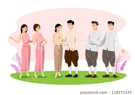 Bride and groom character set in modern style Bride and groom character set in modern style 129272345