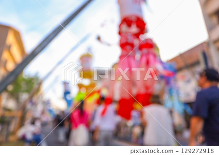 Summer festival street at dusk (out of focus) 129272918