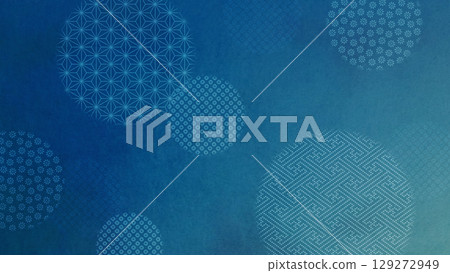 Gradient abstract background design featuring Japanese patterns Gradient abstract background design featuring Japanese patterns 129272949