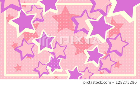 Retro pop star background illustration 129273280