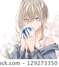 A delicate and fragile girl 129273350