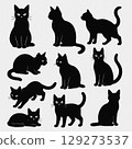 可愛貓咪剪影集 129273537