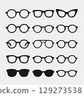 簡單的眼鏡插圖集 129273538