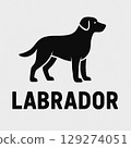 拉布拉多獵犬標誌 129274051