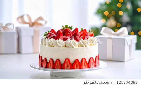 草莓聖誕蛋糕 129274065