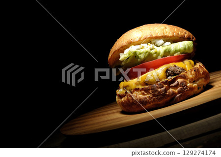 切達起司漢堡 129274174