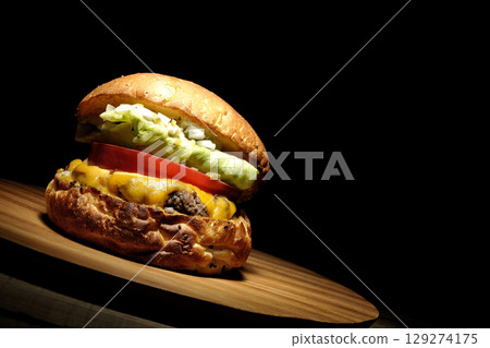 切達起司漢堡 129274175