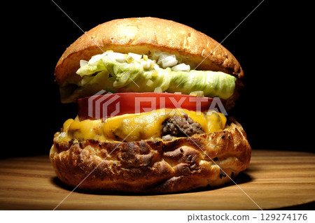 切達起司漢堡 129274176