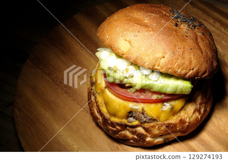 切達起司漢堡 129274193