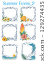 Beautiful summer and resort themed frames 129274435