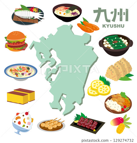 Popular local delicacies in Kyushu 129274732