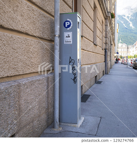 parcking payment machine in Innsbruck, Austria 129274766