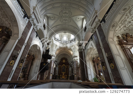 The jesuit church in Innsbruck, Austria The jesuit church in Innsbruck, Austria 129274773