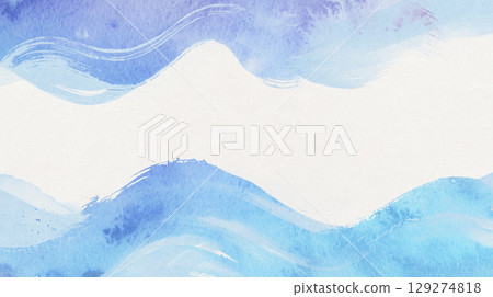 Japanese-style background material: Dynamic lines as if drawn with a brush Japanese-style background material: Dynamic lines as if drawn with a brush 129274818