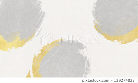 日本模式圈水彩抽象插圖 129274822