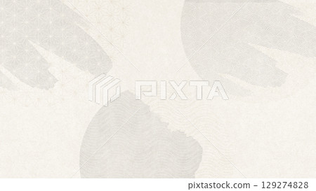 日本模式圈水彩抽象插圖 129274828