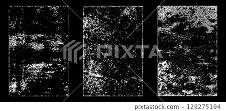 Black and white grunge. Distress overlay texture. Abstract surface dust and rough dirty wall background concept. Distress illustration simply place over object to create grunge effect. Vector EPS10. Black and white grunge. Distress overlay texture. Abstract surface dust and rough dirty wall background concept. Distress illustration simply place over object to create grunge effect. Vector EPS10. 129275194