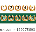Decorative letter ranking numbers plant frame 129275693