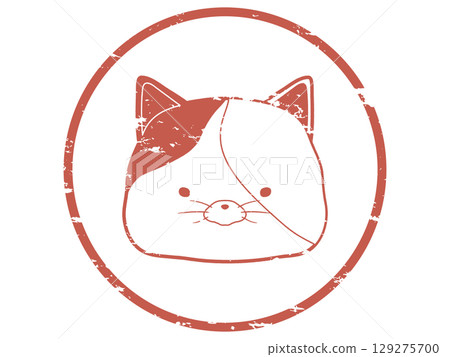 印花布貓郵票 129275700