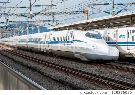 東海道山陽新幹線N700S經過車站 東海道山陽新幹線N700S經過車站 129276050