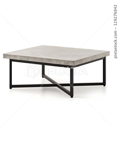 Grey and black table with a cross design 129276842