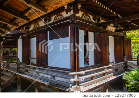 [Kyoto Scenery] Ninna-ji Temple: Five-story pagoda over a pond and elegant garden 129277006