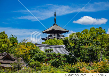 【京都風光】仁和寺:池塘上的五重塔和優雅的花園 【京都風光】仁和寺:池塘上的五重塔和優雅的花園 129277017