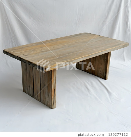 Wooden coffee table with a wooden base Wooden coffee table with a wooden base 129277112
