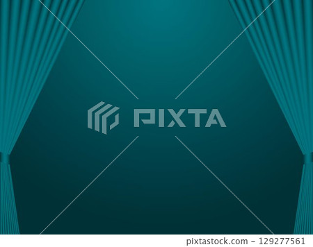 Curtain, m16 blue-green, open B Curtain, m16 blue-green, open B 129277561