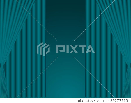 Curtain, m16 blue-green, double opening B Curtain, m16 blue-green, double opening B 129277563