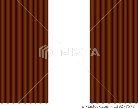 Curtains, m18 brown, half-open Curtains, m18 brown, half-open 129277578