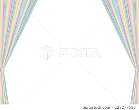 窗簾，M20 彩虹色，打開 129277588