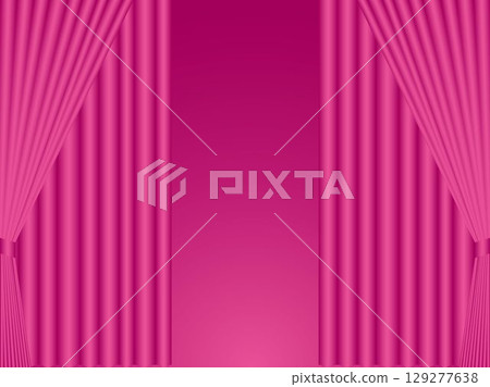 窗簾，M12 洋紅色，雙開 B 129277638