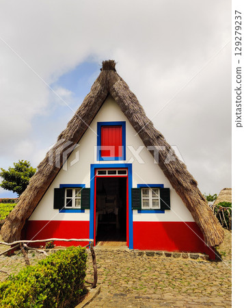 Traditional house in the village of Santana, Madeira Island, Portugal Traditional house in the village of Santana, Madeira Island, Portugal 129279237