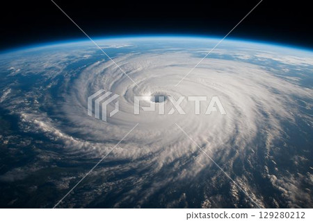 Typhoon seen from space 129280212