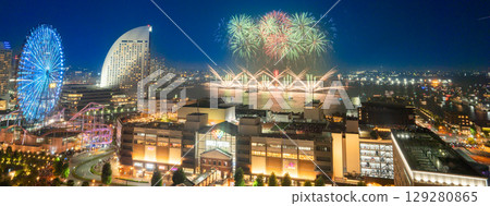 橫濱港未來夏日慶典 港未來全景煙火大會 129280865