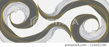Abstract art background. Modern science or technology art elements. Surface illustration. Vector. 129281100