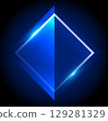Sapphire with a radiant effect 129281329